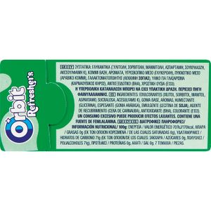 Chicle Grageado Refresh Sabor Hierbabuena