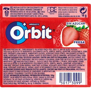 Chicle Grageado Sabor Fresa
