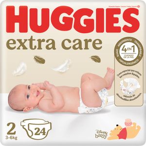 Pañal Extra Care Talla 2 de 3 a 6 Kilos HUGGIES