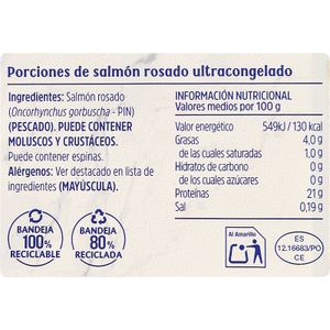 Porciones de Salmón Rosado