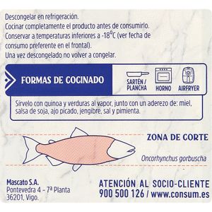 Porciones de Salmón Rosado