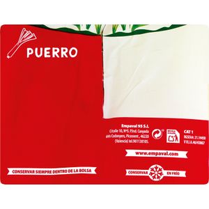 Puerro Limpio Bandeja