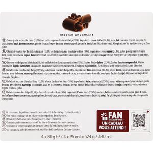 Tarrina Chocolate Belga Pack 4 Unidades