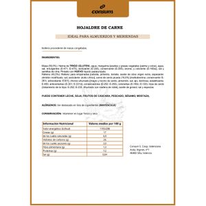 Hojaldre de Carne 16,5% 1 Unidad