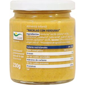 Bacalao Patata Verduras Tarrito