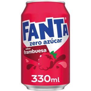 Refresco Frambuesa Zero Lata