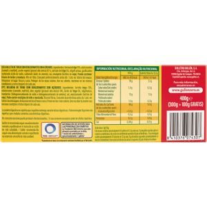 Galleta Digestive sin Azúcar + 100g Gratis