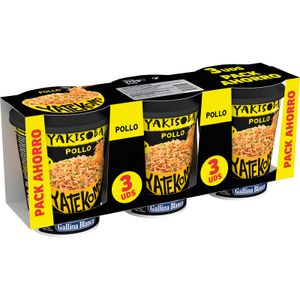 Yakisoba de Pollo Pack de Tres