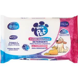 Toallitas Mascotas con Clorhexidina NICE PET