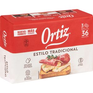 Pan Tostado Tradicional 36 Unidades ORTIZ