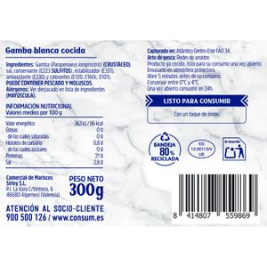 Gamba Blanca Cocida