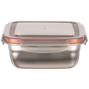 Fuente Cuadrada Acero Inox, 750ml