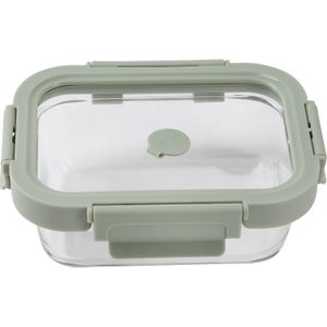 Hermético Rectangular Vidrio,370ml