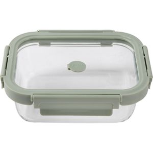 Hermético Rectangular Vidrio,640ml
