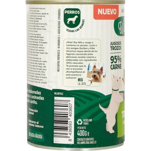 Comida natural perro lata Ragut de ternera y pollo