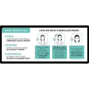 Tercera imatge del producte Esprai Negre Retocador d'Arrels de la marca MAGIC RETOUC