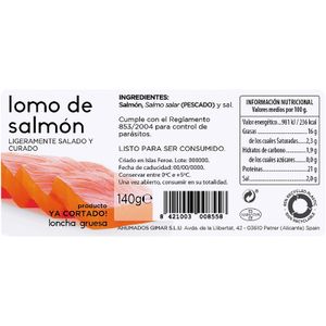 Sashimi de Salmón