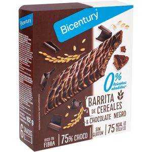 BICENTURY Snack 0% Chocolate Negro y Cereales