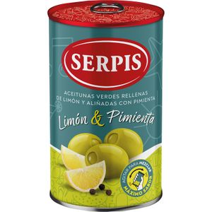 SERPIS Aceitunas Rellenas Limón y Pimienta