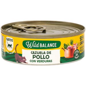 Comida Natural Gato Lata Pollo con Verduras 80 Gr