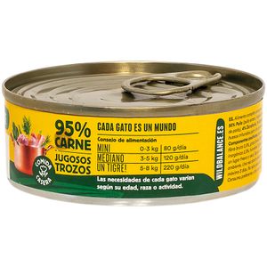 Comida natural gato lata Pollo con verduras