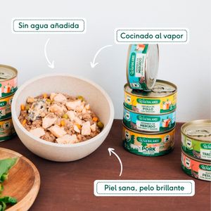 Quarta imatge del producte Menjar Nat. Gat Llanda Pollastre amb Verdures de la marca WILD BALANCE