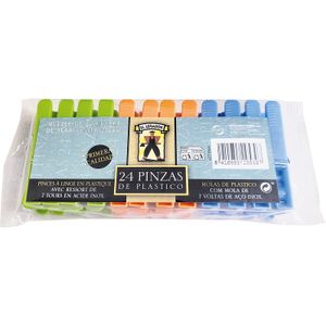 Pinza Plástico 24 unidades