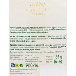 Segunda imagen del producto Mini Mantecado Limón de la marca E.MORENO