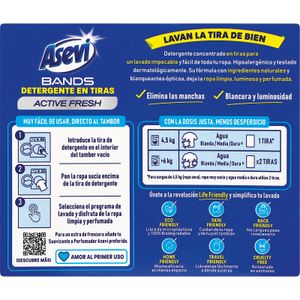 Detergente en Tiras Active Fresh