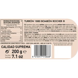 Segunda imagen del producto Turrón Praliné Bombón Rocher de la marca 1880