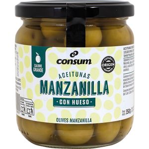 Aceitunas Manzanilla con Hueso Calibre Grande CONSUM