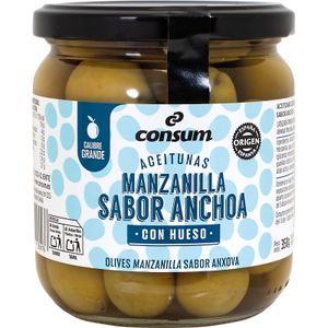Aceitunas sabor Anchoa con Hueso CONSUM