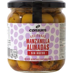 Aceituna Manzanilla Sin Hueso Aliñadas