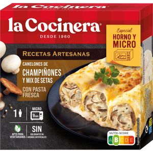 Canelones de Champiñón y Mix de Setas