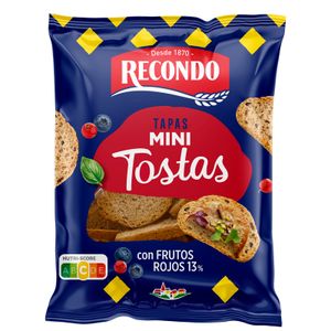 Minitostas con Frutos Rojos