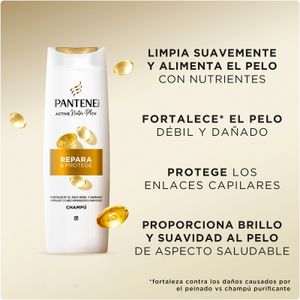 Quinta imatge del producte Xampú Nutri Plex Repara i Protegix de la marca PANTENE