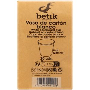 Segona imatge del producte Got Paper Blanc, 240 ml de la marca BETIK