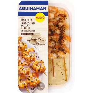 Brocheta Langostino Trufa