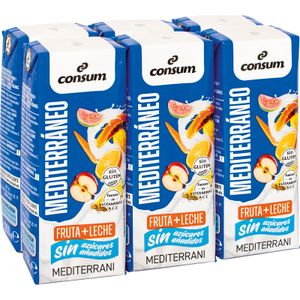 Fruta+Leche Mediterráne Sin Azúcares Añadidos