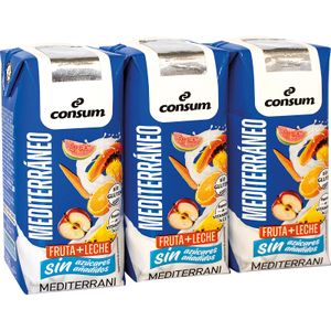 Fruta+Leche Mediterráne Sin Azúcares Añadidos