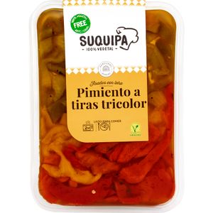 Pimiento Asado Tricolor en Tiras