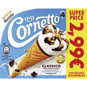 Cornetto Classico pack de 4 unidades