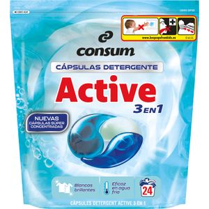 Detergente Cápsulas Active CONSUM