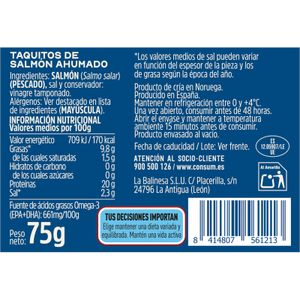 Taquitos de Salmón Ahumado Noruego