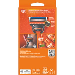Tercera imatge del producte Maquineta Afaitar Fusion 5 Fulles 3 Recanvis de la marca GILLETTE