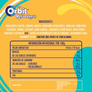 Chicle Grageado Sabor Tropical Refresher
