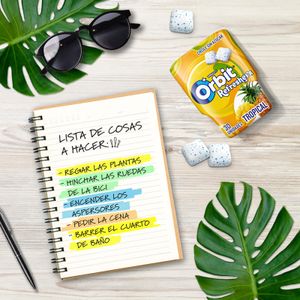 Chicle Grageado Refresh Sabor Tropical Bote