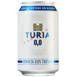TURIA Cerveza 0,0% Tostada Lata