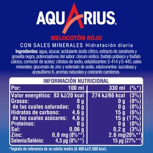 Bebida Isotónica Melocotón Pet