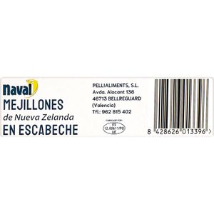 Mejillón en Escabeche 6/8 Piezas